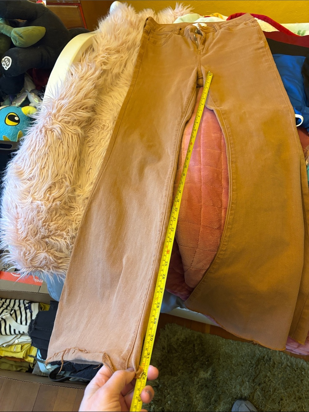 Forever 21 Kids Tan Straight-Leg Jeans